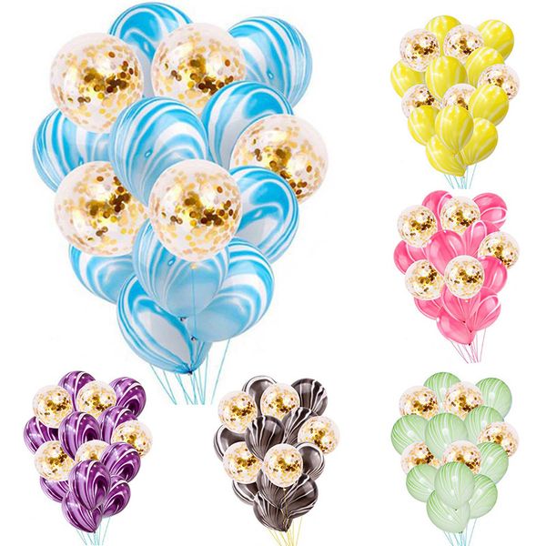 

15pcs/set multi colors confetti balloons wedding party balloon 12 inches latex balloon set birthday party decoration
