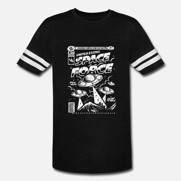 

space force product retro style print t shirt men printed 100% cotton plus size 3xl letter interesting new fashion spring letter shirt
