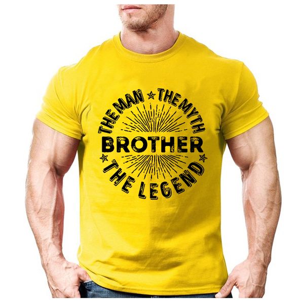 

2020 new men's cotton t-shirt sports casual brother letter printed streetwear tshirt fashion hip hop tees male