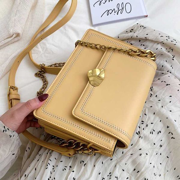 

ingenious2020 bag elegant decent female flap square quality pu leather women's designer handbag chain tote shoulder messenge