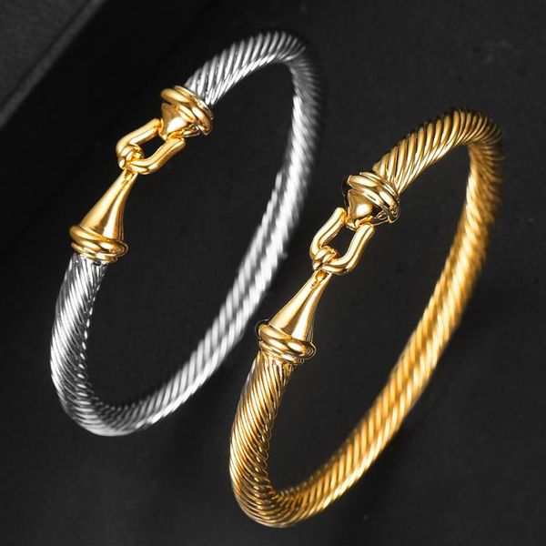 

missvikki new design classic punk style sculpture bangle stackable for women wedding anniversary party show jewelry ladies gift, Black