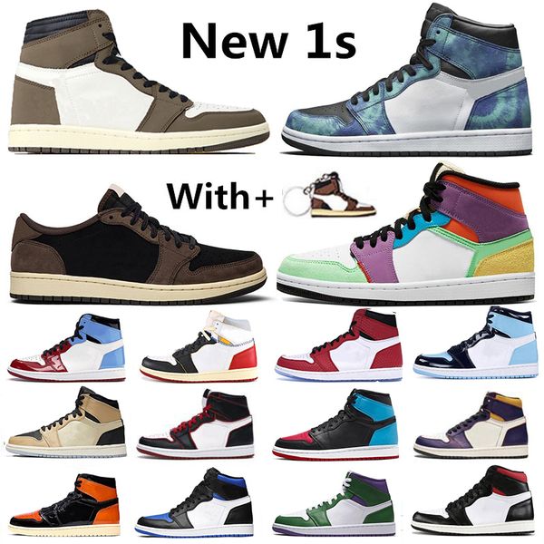 

топ продажа racer синего tie dye 1 1s travis скоттс баскетбол обувь бесстрашного суд фиолетовый бред toe чикаго unc женщина мужские кроссовк