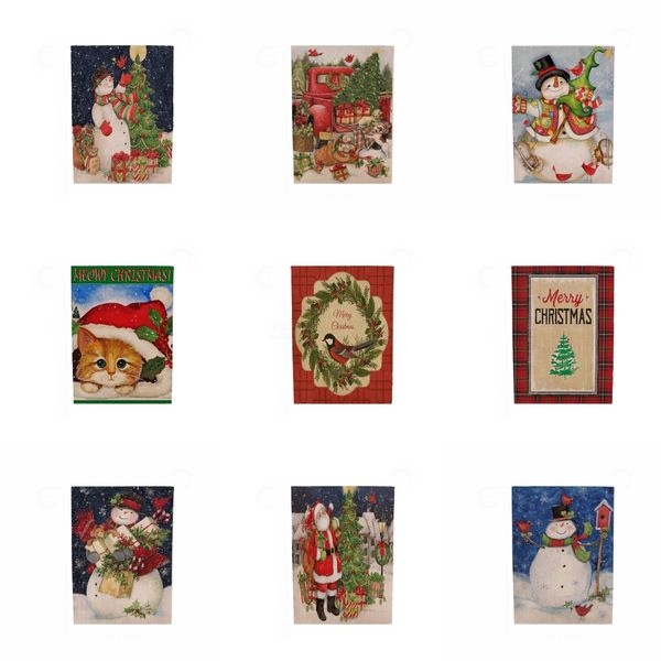 

2020 christmas curtain christmas gatekeeper banners hang up a flag christmas decorations festive party supplies#295