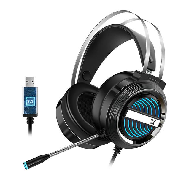 

x9 wired usb gaming headset 7.1 with mic 7 led for ps4 pc xbox switch