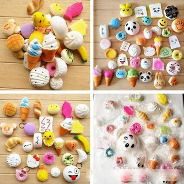 

styles kawaii squishy charm rilakkuma donut soft squishies cute phone straps slow rising jumbo buns bag ice cream phone charms keychain gift