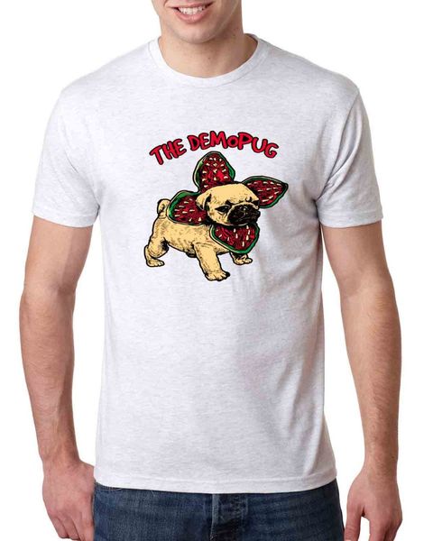 

high-elastic cotton new funny brand clothing the demopug stranger fan soft premium t-shirt demogorgon teemake your own shirt