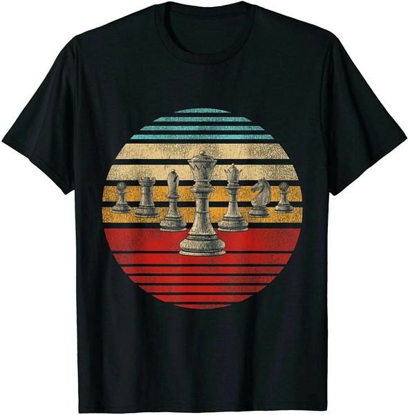 

retro vintage chess set checkmate shirt 2020 short sleeve man's shirt