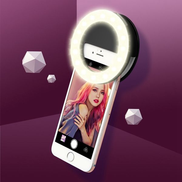 

mobile phone selfie ring light usb charge portable flash led camera skin beauty pgraphy circle for huawei