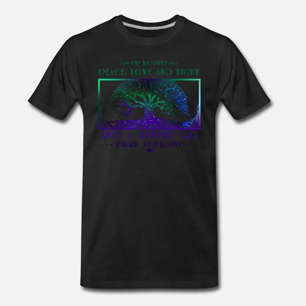 

peace love light yoga meditation sarcastic t shirt men print cotton s-xxxl pictures gift funny casual summer style original shirt