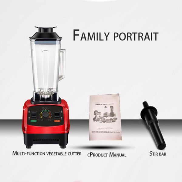 

2200w high speed blender mixer with 8 blade fruit juicer processor ice crusher smoothie machine 2.0l