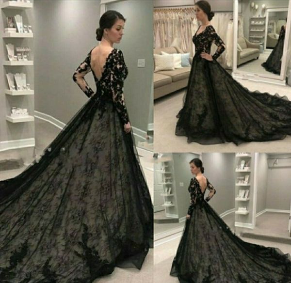 2021 Aline V yaka Abiye ile Uzun Tül LaceTrain ve kovanla Arapça Kaftan Örgün Custom Made Elbise