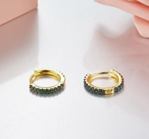 

designer fashion 925 sterling silver jewelry 3a cubic zirconia party monaco earring rose pink cz stone france stud01, Golden;silver