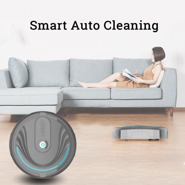 

smart robot vacuum cleaners mini automatic floor sweeping cleaning machine dust hair broom sweeper for household cleaning