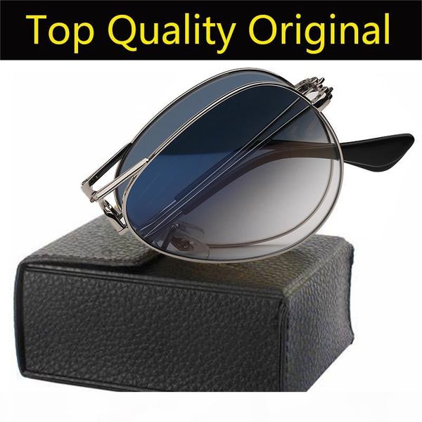 

classic sunglasses model 3479 folding aviation sun glass uv400 lenses for man woman with leather case packages & all accessories, White;black