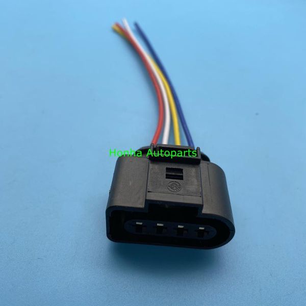 

4 way female socket 4b0973724 ignition coil connector wire harness repair kit case for a4 a6 1j0 973 724 1j0973724 car