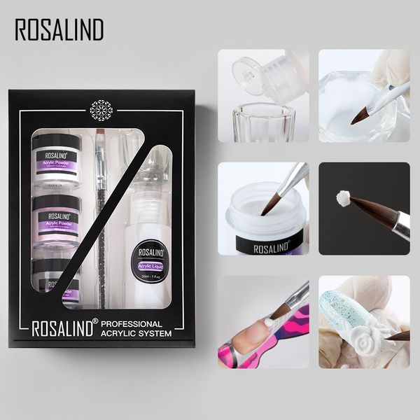 

nail art kits rosalindacrylic kit dipping carve crystal powder for extension builder manicure set acrylic tool