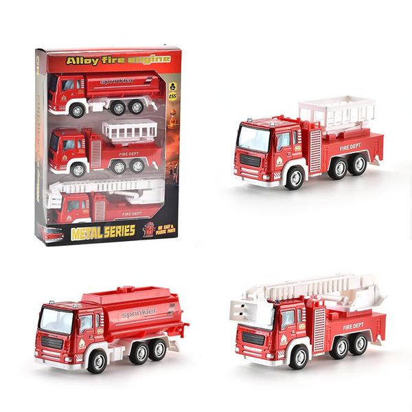 

1:55 мини сплав модель автомобиля игрушка пожарная машина санитария truck rescue vehicle мультфильм автомобиля для мальчиков подарков 05