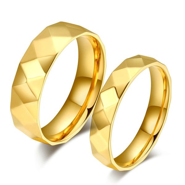 

classic 18k gold filled rings for women and men couple ring vintage wedding jewelry