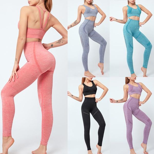 

women yoga 2 piece sports set workout clothes sports bra and leggings set wear gym clothing athletic running, White;red