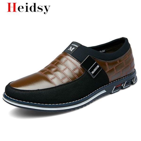 

fashion leather shoes men big size genuine leather shoes slip on real loafers mens moccasins driving flat, Black