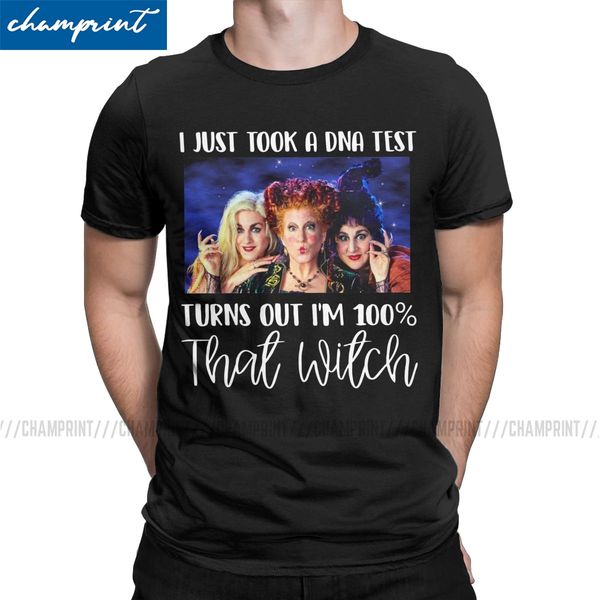 

men i just took a dna test t shirts hocus pocus sanderson sisters halloween witch vintage tee shirt gift t-shirts