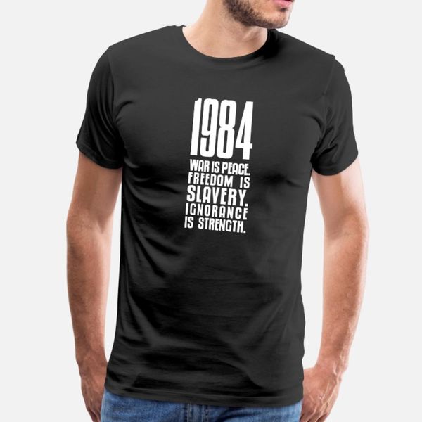

1984 dark t shirt men knitted tee shirt s-xxxl gents graphic fashion spring trend shirt