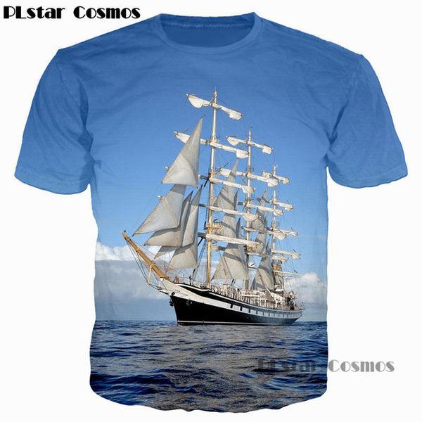 

plstar cosmos new design the plane ship/iceberg/wall/road print 3d print shirts harajuku kawaii oversized men clothing