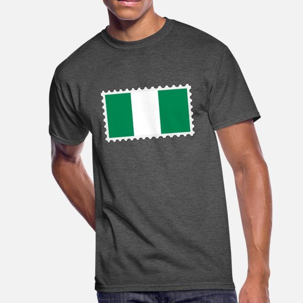 

nigeria flag stamp t shirt men printed cotton s-3xl natural famous authentic spring novelty shirt