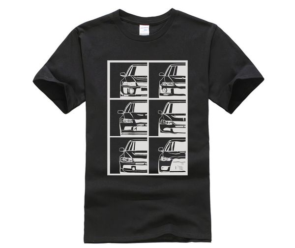 

новое лето printed мужская мода printed t shirt эво generation black полноприводных mivec lancer evolution shirt