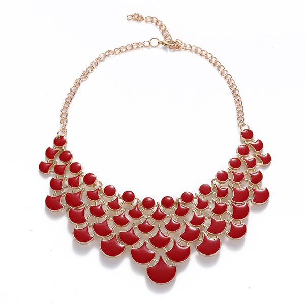 

lzhlq women's big necklace exaggerated wild punk necklace female jewelry accessories, Silver