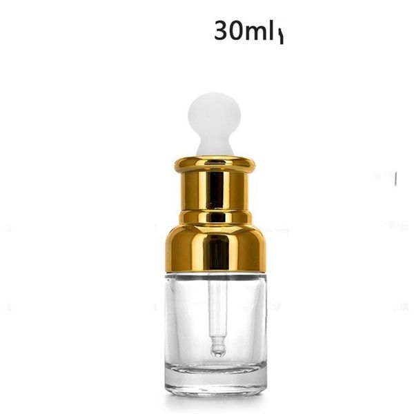 

transparent glass dropper bottle shoulder stock solution mug lotion prefume cup flat rubber head filter plug 1 98yb b2