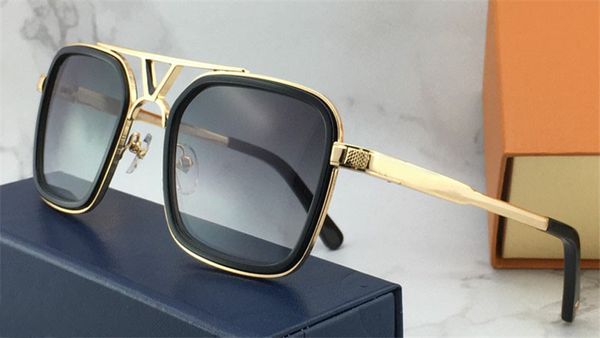 

the latest selling popular fashion designer sunglasses 0947 square plate frame anti-uv400 lens with original box, White;black