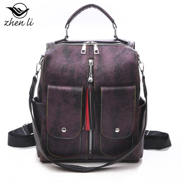 

кожа камера tag2020zhenli европейских и американских pu сумка lazada solid color трехмерное сумка женская сумка моды рюкзак оптом pu
