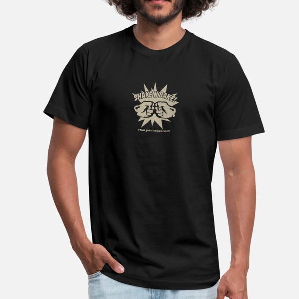 

shake and bake t shirt men custom tee shirt size s-3xl homme fitness basic spring outfit shirt