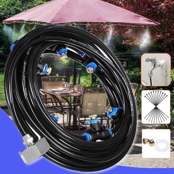 

8m outdoor misting cooling system greenhouse with line garden irrigation summer