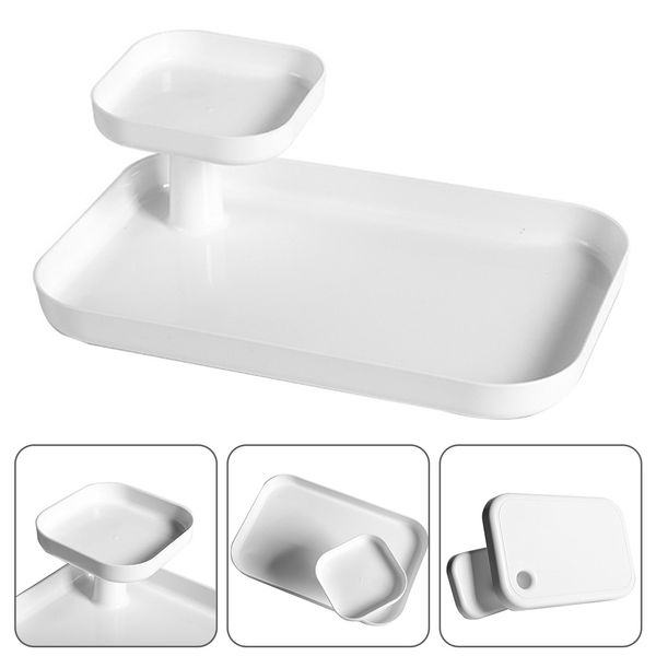 

cakes fruits deskorganizer home office double layers cosmetics storage case