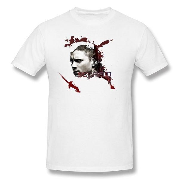 

2020 new arrival scofield ofertas t-shirt 100% cotton prison break crewneck tshirt