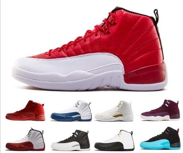 

12 mens basketball shoes 12s men gym red playoffs taxi flu 2020 the master dark grey bordeaux s nakeskin jordan retros shoe