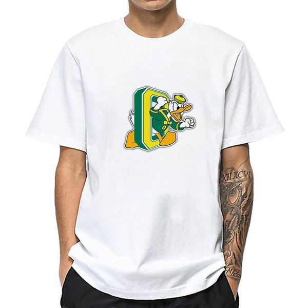 

Summer fashion hot selling t shirt home for Oregon Ducks pattern casual funny mens top white
