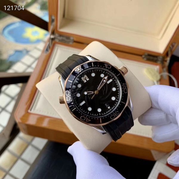 

brand men's luxury new design automatic mechanical watch asian stable automatic mechanical movement brand sports watch 42mm size, Slivery;brown