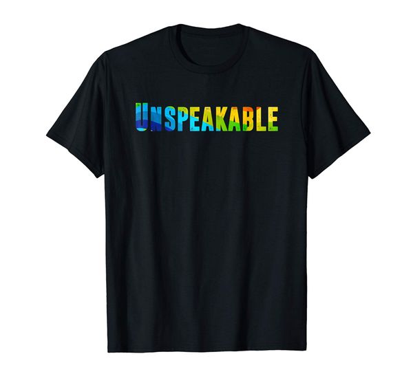 

unspeakable graphic black t-shirt s-3xl birthday gift tee shirt