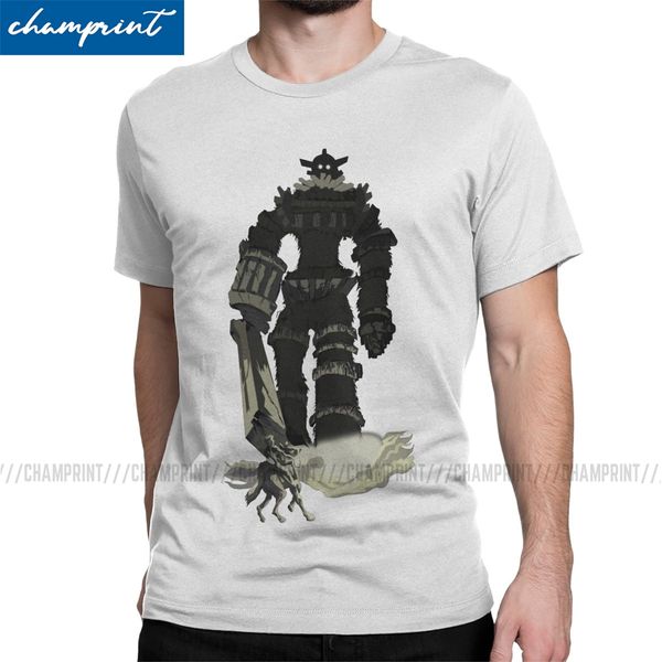 

men t-shirt colossi funny pure cotton tee shirt short sleeve shadow of the colossus videogame t shirts round collar gift