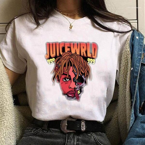

solid color letter printed hip hop style female plus size womens clothing summer womens t shirts, White