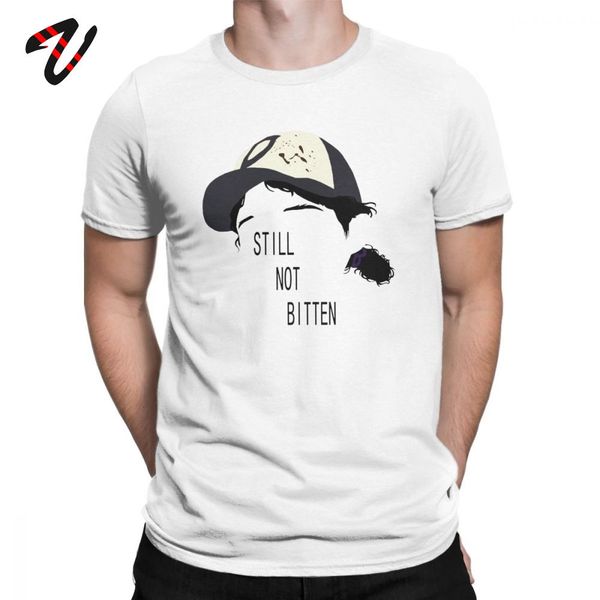

the walking dead t-shirts men cool telltale games thanksgiving day gift clementine outline tees printed 100% cotton t shirt