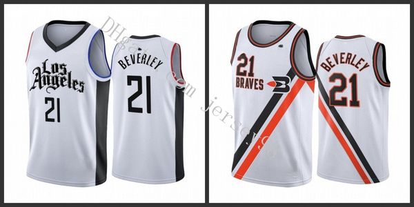 

los angeles clippers men #21 patrick beverley white nba golden swingman stitched jersey, Black