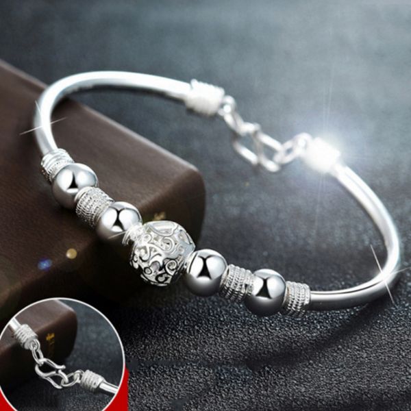 

yada ins trendy bell lucky beads cuff bracelets&bangles for women valentine bracelets charm friendship crystal bracelet bt200328, Golden;silver