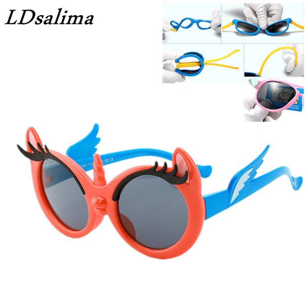 

fashion kids polarized sunglasses brand cartoon sun glasses boys&girls baby suitable for children aged 3-12 silicone frame rs067, White;black