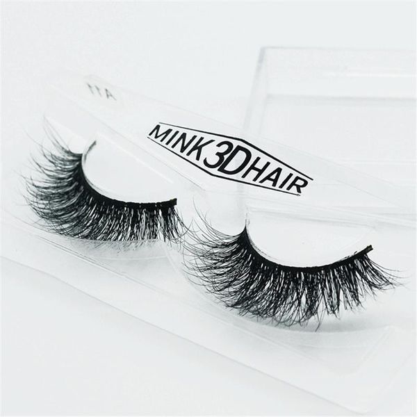 

false eyelashes 1 pair real dense 3d mink hair wispy cross eye lashes fluffy handmade extension reusable