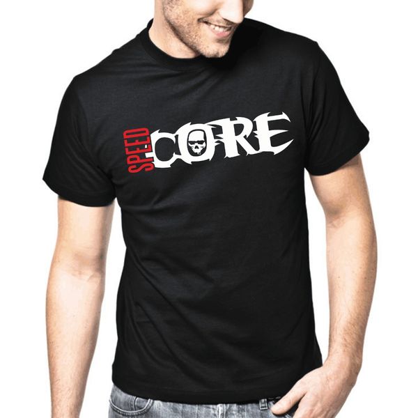 

2019 fashion fashion solid t-shirt speedcore gabber hardcore club dj music skull design your own t shirt