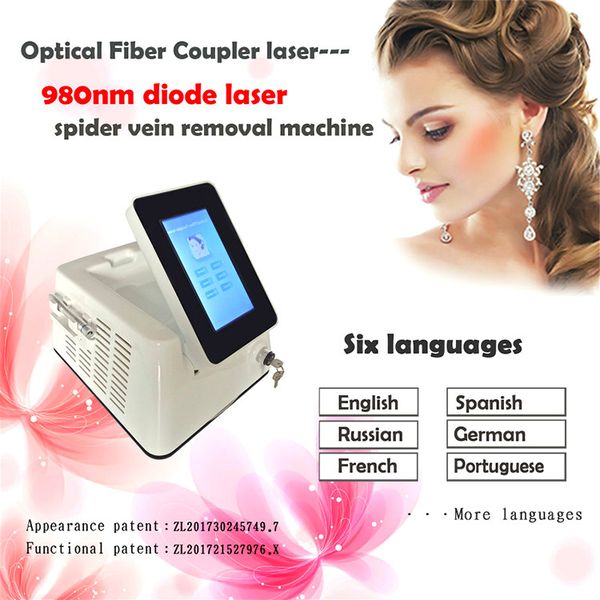 

most popular veins removal machine 980nm vascular laser 980nm blood vessels removal machine spider vein treatment laser beauty machine, Black